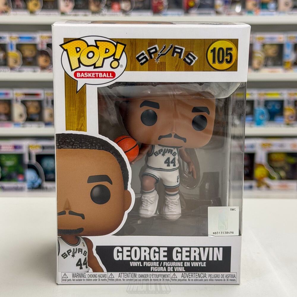 Funko Pop NBA Basketball San Antonio Spurs George Gervin 105 Legend Vinyl Figure